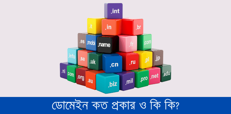 ডোমেইন কত প্রকার ও কি কি